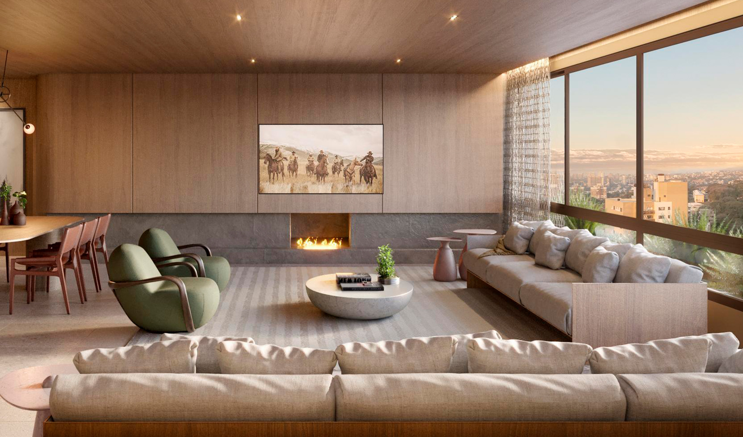 Living planta padrão 169 m²