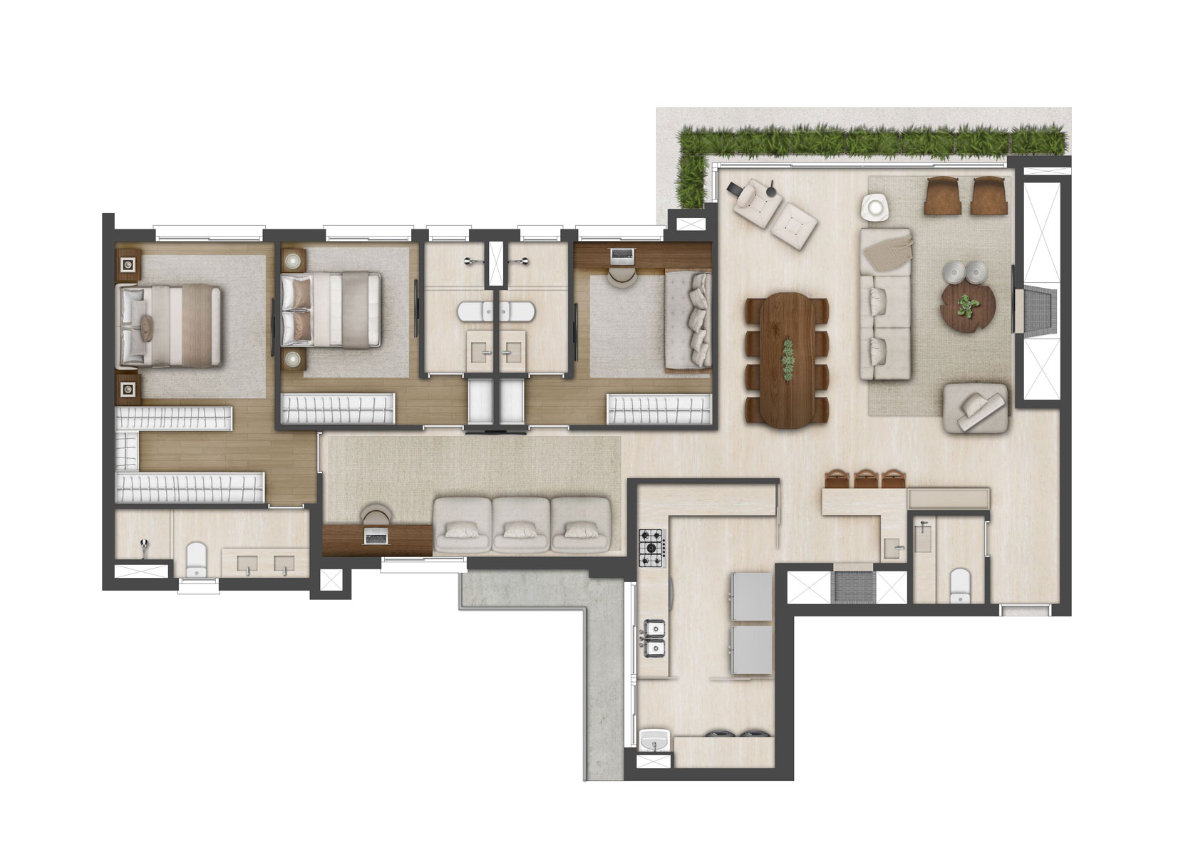 Apto 148m²