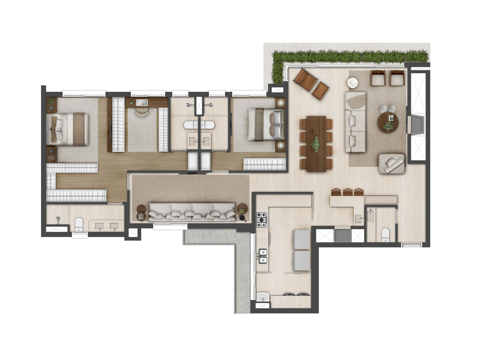 Apto 148m² Suíte