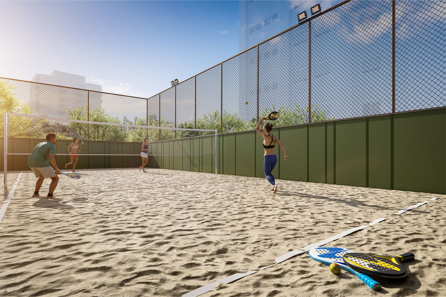 Quadra de Beach Tennis