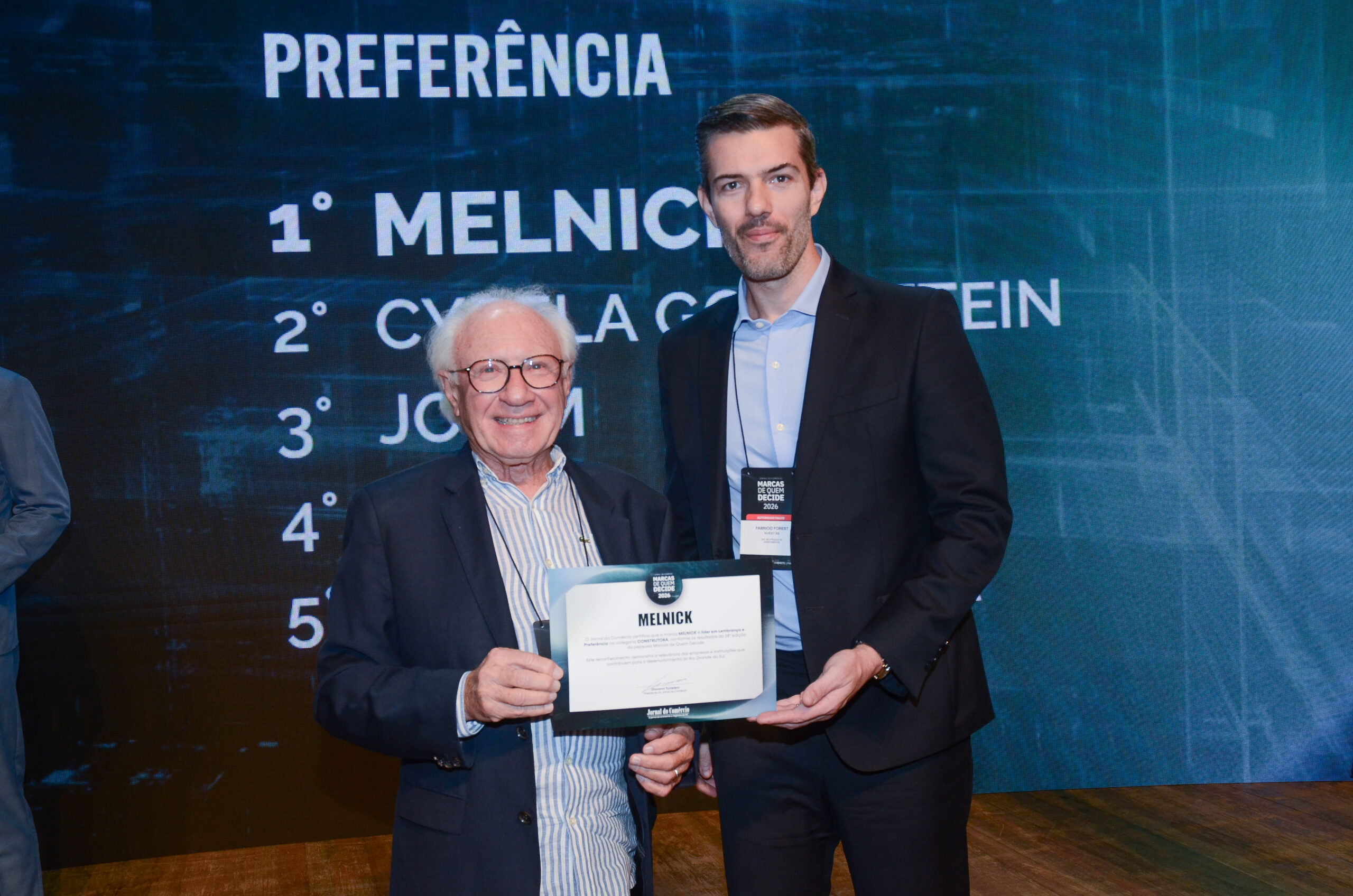 Melnick é eleita a construtora mais lembrada e preferida no “Marcas de Quem Decide 2026”